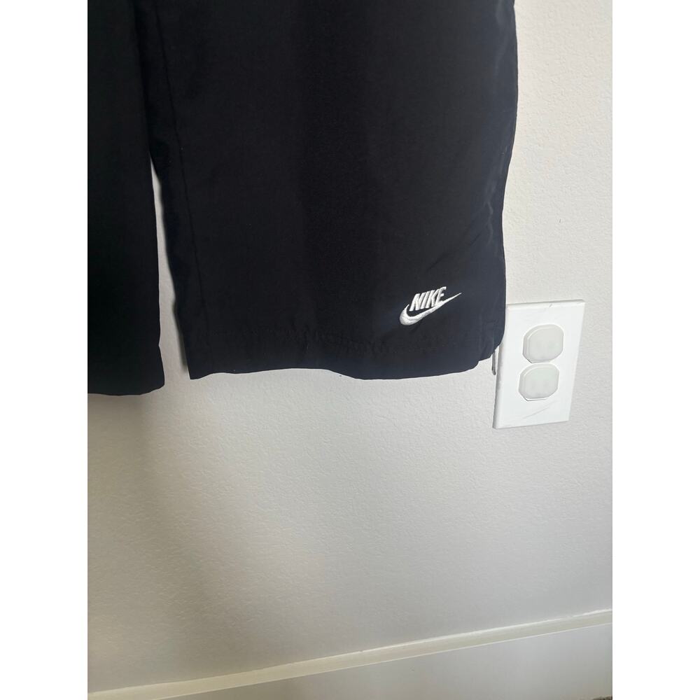 Nike Wide Leg Track Pants Men 2XL Black Swoosh Baggy Y2K Streetwear Athletic - Picture 3 of 5